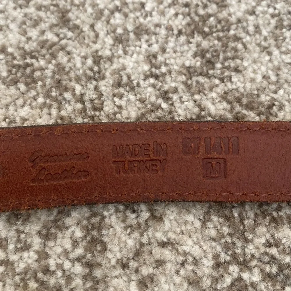 Fossil Multi Patch Leather Belt M